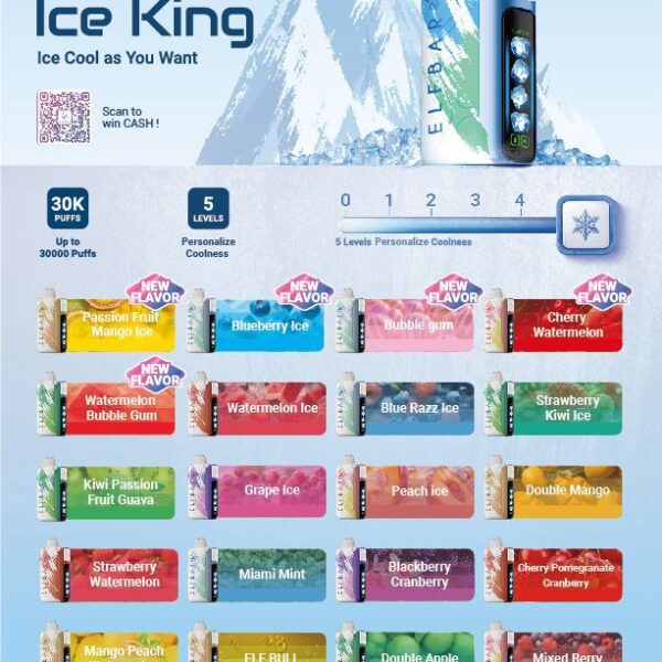 Elfbar Ice King 30000 puffs Disposable Vape in Dubai UAE
